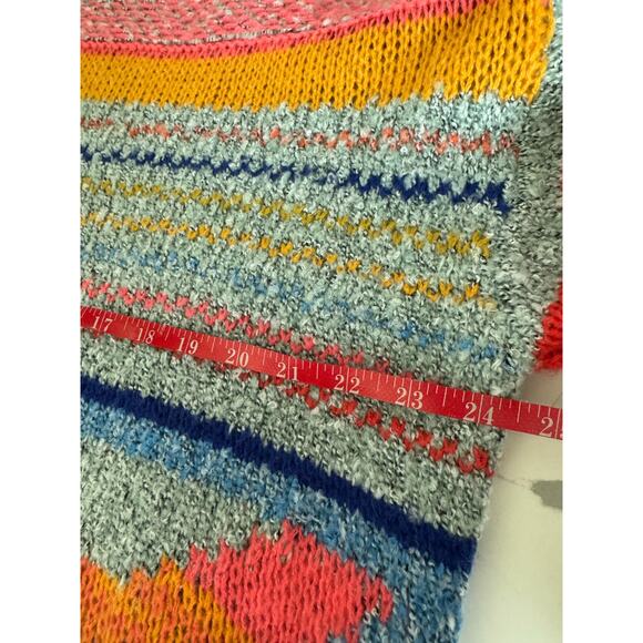 Moon & Madison Women's Multicolor Block Sweater Wool Blend Size XS Oversized - Picture 6 of 8